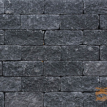 Roccia Getrommeld 30x12x12 cm.  Antraciet