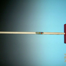 Kinderbezem Rood  Met Steel