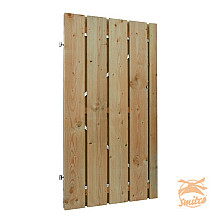 Douglas Fijnbezaagde Poort Op Stalen Frame 100 x 180 cm. Groen  Geïmpregneerd Plankbreedte 19 cm. W42051