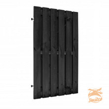 Plankendeur Op Verstelbaar Frame 100 x 180 cm. Zwart Gedompeld W08086 =V