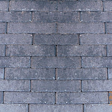 Waalformaat Strak 6cm. Grijs/Zwart