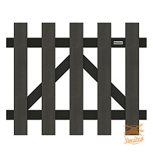 WPC De Luxe Tuinpoortje 80x100 Incl. Hang & Sluitwerk  010106