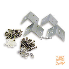 Bevestiging WPC Tuinhek Hoek-Beslagset Aluminium (4 stuks)