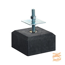 Betonpoer Antraciet 18 x 18 x10 cm. Met Verstelbare Plaat 1001205 =V