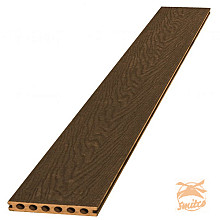 Composiet Dekdeel Houtstructuur  2,3 x 14,5 x 420 cm. Bruin  W23501