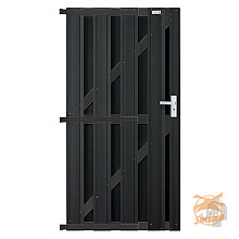 WPC Design Deur ALU 90x180  Antraciet  Incl. Hang & Sluitwerk art. 007929
