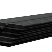 Betowood Scherm Douglas Inclusief Afdekkap 187 x 224 cm. Zwart Geïmpregneerd  W31676