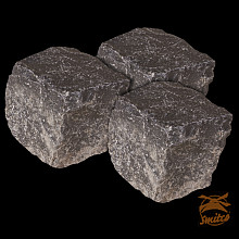 Gaasbox Basaltblokken 4-6  ca.1000 kg./ca. 8,5 m2.