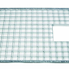 Stalen Roosters Rechthoek 69,5 x 34 t.b.v. 65 ltr.