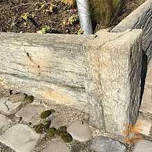 Timberstone Hoekpaal 15x15x65 cm. Driftwood