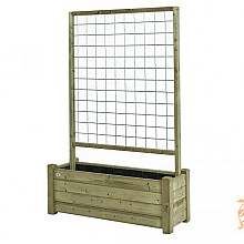 Bloembak Horst 40x120cm, met rek