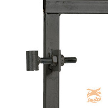 set ogen zwart van verstelbaar poortframe W07522