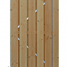 Douglas Geschaafde Poort Op Verstelbaar 100x190 cm. Groen Geïmpregneerd Plankbreedte 14 cm. W42056