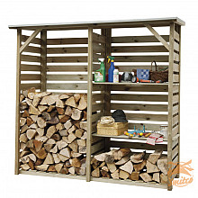 Haardhoutberging Twin 176 x 190 x 60 cm (HxBxD). W991023