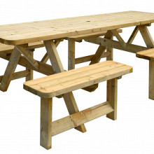 Picknicktafel Family, Bladmaat 70 x 240 cm.  W11032