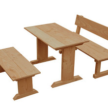 Douglas picknickset t.b.v. speeltoestel Bonobo, groen ge#mpregneerd.