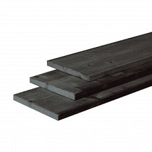 Douglas Fijnbezaagde Plank 2,2 x 20 x 500 cm. Zwart Gedompeld  1017060