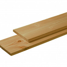 Douglas Plank, 1 Zijde Geschaafd, 1 Zijde Fijnbezaagd 2,8 x 19,5 x 400 cm. Groen Geïmpregneerd  W45845