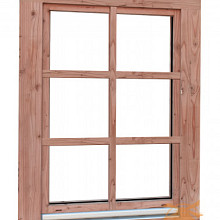 Douglas Draai-Kiepraam Prestige Met Dubbelglas  84,4 x 120,4 cm.  Onbehandeld