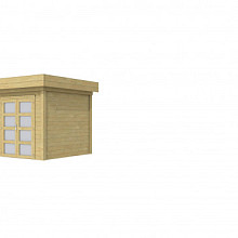 Hillhout Vuren Topvision Tuinhuis Kolibri 250 x 250 cm. Met Dubbele Deur