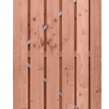 Douglas Fijnbezaagde Deur Op Stalen Frame Plank 14 cm. 100 x 190 cm. Blank W42045 =V