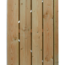 Douglas Fijnbezaagde Poort Op Stalen Frame 100 x 180 cm. Groen  Geïmpregneerd Plankbreedte 19 cm. W42051