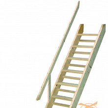 Trap met leuning 185 x 53 cm (HxB).