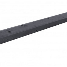 Grenen Afdekklat Met Sponning (3,5 x 8,5 x 180 cm.)  Zwart Gedompeld  W08090 =V