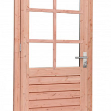 Douglas Enkele 6-Ruits Glasdeur Prestige Met Dubbelglas, Linksdraaiend  109 x 221 cm. Onbehandeld