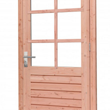 Douglas Enkele 6-Ruits Glasdeur Prestige Met Dubbelglas, Rechtsdraaiend  109 x 221 cm. Onbehandeld