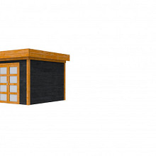 Hillhout douglas Topvision tuinhuis Roek 298 x 298 cm, met dubbele deur