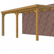 Hillhout douglas veranda Excellent 500, 512 x 360 cm, dakplaat helder