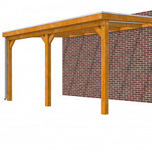 Hillhout douglas veranda Excellent 500, 512 x 360 cm, dakplaat opaal