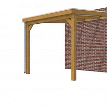 Hillhout douglas veranda Excellent 300, 312 x 360 cm, dakplaat helder