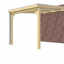 Hillhout vuren veranda Excellent 300, 312 x 400 cm, dakplaat helder