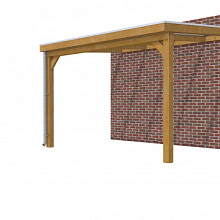 Hillhout douglas veranda Excellent 400, 412 x 310 cm, dakplaat helder
