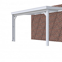 Hillhout vuren veranda Excellent 400, 412 x 310 cm, dakplaat opaal