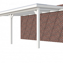 Hillhout vuren veranda Excellent 600, 612 x 410 cm, dakplaat helder