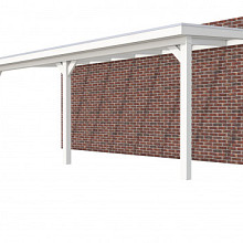 Hillhout vuren veranda Excellent 700, 712 x 310 cm, dakplaat opaal