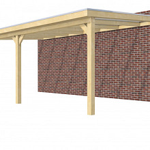 Hillhout vuren veranda Excellent 700, 712 x 410 cm, dakplaat helder