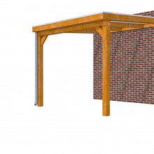 Hillhout douglas veranda Excellent 300, 312 x 360 cm, dakplaat opaal