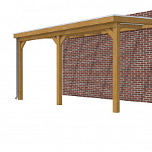 Hillhout douglas veranda Excellent 500, 512 x 310 cm, dakplaat opaal