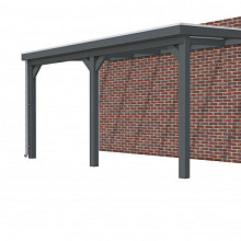 Hillhout vuren veranda Excellent 500, 512 x 310 cm, dakplaat helder