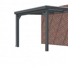 Hillhout vuren veranda Excellent 300, 312 x 360 cm, dakplaat helder