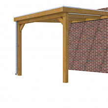 Hillhout douglas veranda Excellent 300, 312 x 400 cm, dakplaat helder
