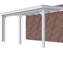 Hillhout vuren veranda Excellent 500, 512 x 360 cm, dakplaat helder