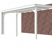 Hillhout vuren veranda Excellent 500, 512 x 360 cm, dakplaat opaal
