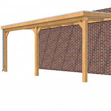 Hillhout douglas veranda Excellent 600, 612 x 310 cm, dakplaat opaal