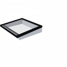 Lichtstraat maat 120x100, zwart gecoat frame, frame basis in vurenhout, lichtgrijs gespoten.