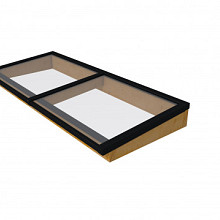 Lichtstraat Maat 235x100, Zwart Gecoat Frame, Frame Basis In Douglashout  Groen Geïmpregneerd  1024242-02